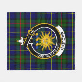 Clan MacLeod Lewis van Harris Modern Tartan Pset Fleece Deken (Voorkant (Horizontaal))