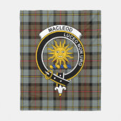 Clan MacLeod Lewis van Harris Weathered Tartan Pla Fleece Deken (Voorkant)