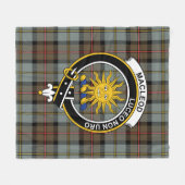 Clan MacLeod Lewis van Harris Weathered Tartan Pla Fleece Deken (Voorkant (Horizontaal))