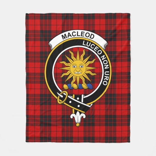 Clan MacLeod Lewis van Raasay Tartan Fleece Deken (Voorkant)