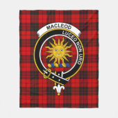 Clan MacLeod Lewis Van Raasay Tartan Plaid Fleece Deken (Voorkant)