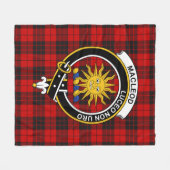 Clan MacLeod Lewis Van Raasay Tartan Plaid Fleece Deken (Voorkant (Horizontaal))