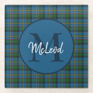 Clan MacLeod Monogrammed Glazen Onderzetter