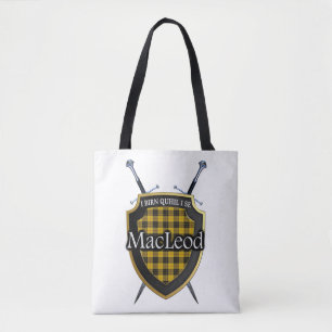 Clan MacLeod Schild en Zwaarden Tartan Plaid Tote Bag