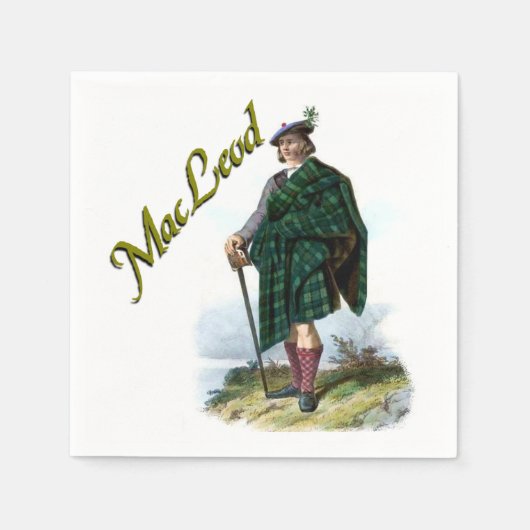 Clan MacLeod Schotse Dream servetten (Voorkant)