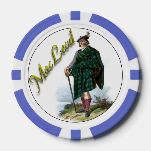 Clan MacLeod Schotse droom Poker Chips (Voorkant)