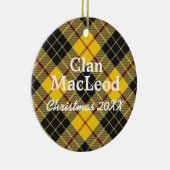 Clan MacLeod Scottish Tartan Keramisch Ornament (Rechts)