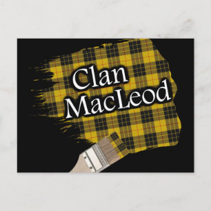Clan MacLeod Scottish Tartan Paint Brush Briefkaart