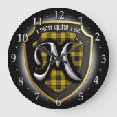 Clan MacLeod Tartan Klok (Voorkant)