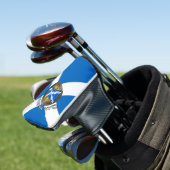 Clan MacLeod Tartan Knot & Flag Golfheadcover (Insitu)