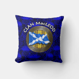Clan MacLeod Tartan Knot & Flag Kussen