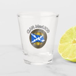 Clan MacLeod Tartan Knot & Flag Shot Glas