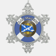 Clan MacLeod Tartan Knot & Flag