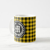 Clan MacLeod Tartan Monogram Koffiemok (Voorkant links)