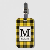Clan MacLeod Tartan Monogrammed
