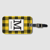 Clan MacLeod Tartan Monogrammed Bagagelabel (Voorkant (horizontaal))