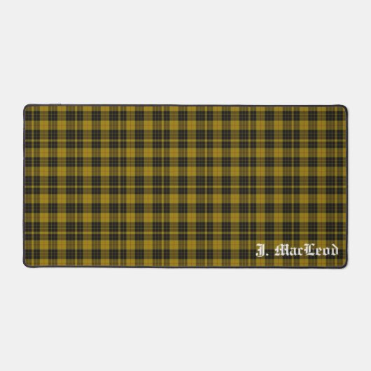 Clan MacLeod Tartan Patroon Gepersonaliseerd Bureaumat (Voorkant)