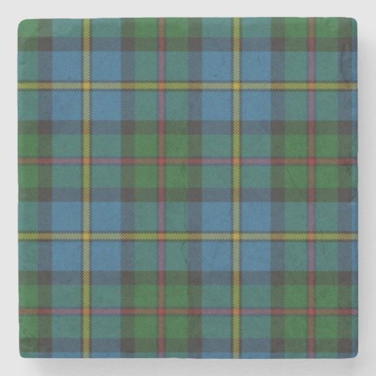 Clan MacLeod Tartan Pset Stone Onderzetter (Voorkant)