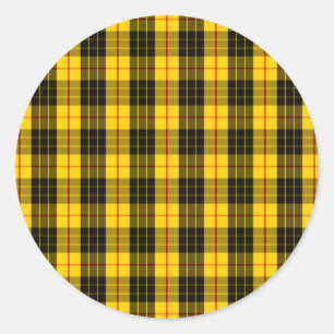 Clan MacLeod Tartan Ronde Sticker