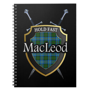 Clan MacLeod Tartan Shield & Swords Notitieboek