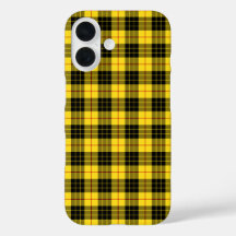 Clan MacLeod Tartan Yellow en Black Pset