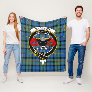 Clan MacLeod van Harris Ancient Tartan Pset Fleece Deken