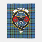 Clan MacLeod van Harris Ancient Tartan Pset Fleece Deken (Voorkant)
