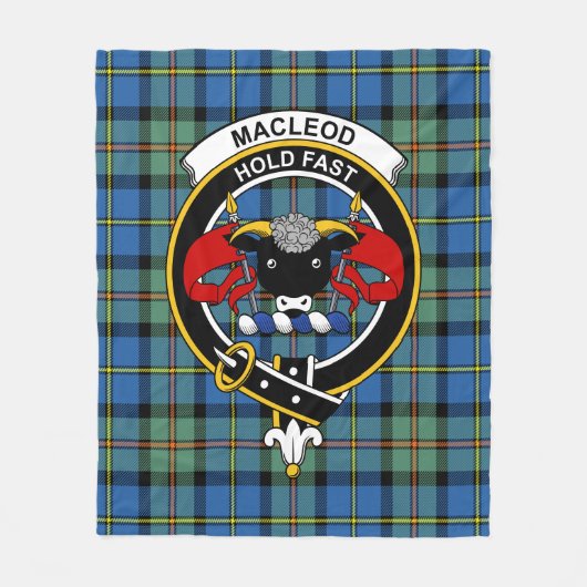Clan MacLeod van Harris Ancient Tartan Pset Fleece Deken (Voorkant)