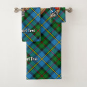 Clan MacLeod van Harris Crest over de jacht op Tar Bad Handdoek (Insitu)