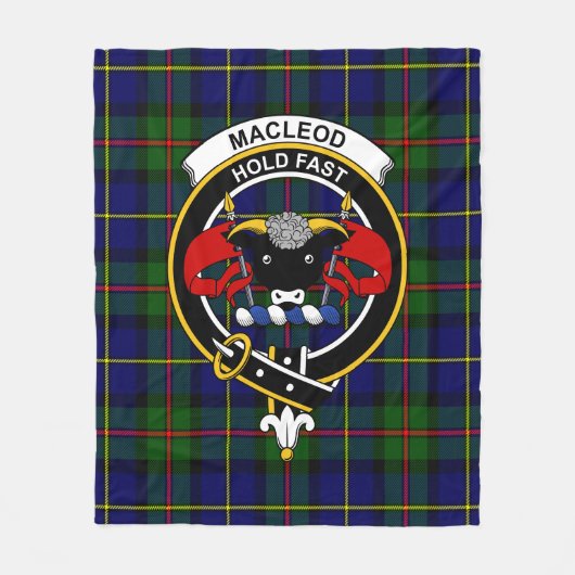 Clan MacLeod van Harris Modern Tartan Pset Fleece Deken (Voorkant)