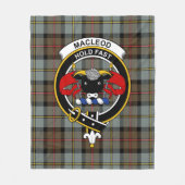Clan MacLeod van Harris verwekte tartan Fleece Deken (Voorkant)