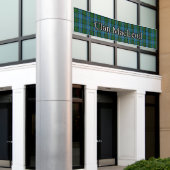 Clan MacLeod van het Schotse Harris Tartan Festiva Spandoek (Buitenkant Gebouw)