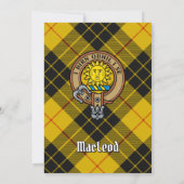 Clan MacLeod van Lewis Crest Kaart (Achterkant)