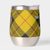 Clan MacLeod van Lewis Crest over Tartan (Links)