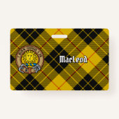 Clan MacLeod van Lewis Crest over Tartan Badge (Voorkant)