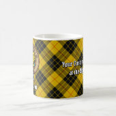 Clan MacLeod van Lewis Crest over Tartan Koffiemok (Center)