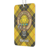 Clan MacLeod van Lewis Crest over Tartan Luchtverfrisser (Links)