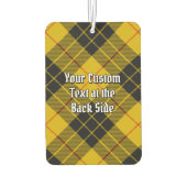 Clan MacLeod van Lewis Crest over Tartan Luchtverfrisser (Achterkant)