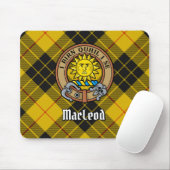 Clan MacLeod van Lewis Crest over Tartan Muismat (Met muis)