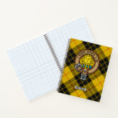 Clan MacLeod van Lewis Crest over Tartan Notitieboek (Binnen)