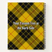 Clan MacLeod van Lewis Crest over Tartan Notitieboek (Achterkant)