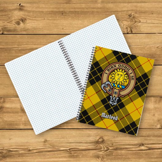 Clan MacLeod van Lewis Crest over Tartan Notitieboek
