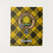 Clan MacLeod van Lewis Crest over Tartan Wandkleed (Voorkant)