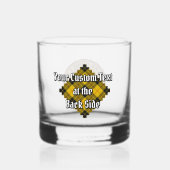 Clan MacLeod van Lewis Crest over Tartan Whisky Glas (Achterkant)