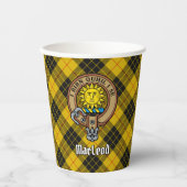Clan MacLeod van Lewis Crest Papieren Bekers (Voorkant)