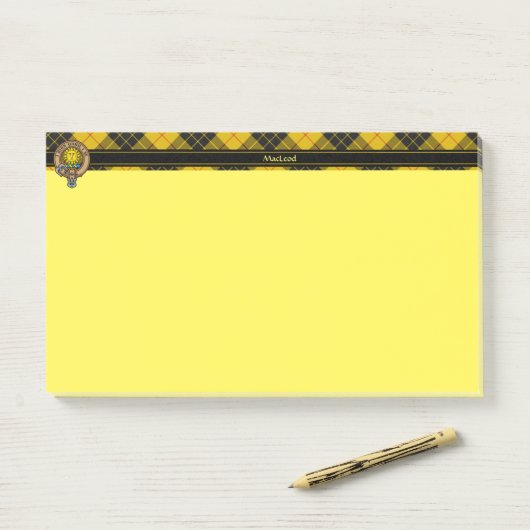Clan MacLeod van Lewis Crest Post-it® Notes (Op bureau)