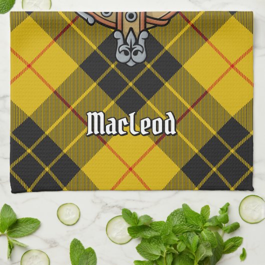 Clan MacLeod van Lewis Crest Theedoek (Gevouwen)