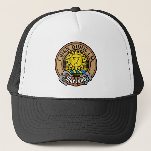 Clan MacLeod van Lewis Crest Trucker Pet (Voorkant)