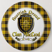 Clan MacLeod van Lewis Scottish Proud Button (Voorkant)