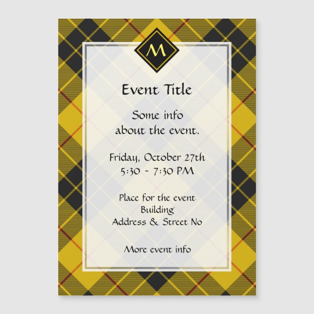 Clan Macleod van Lewis Tartan (Voorkant)